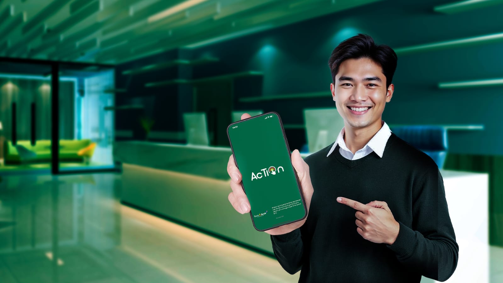 Bank Aceh Syariah mengimbau seluruh nasabah pengguna Action Mobile Bank Aceh selalu meningkatkan kewaspadaan dan kehati-hatian dalam menginstal aplikasi di perangkat seluler.
