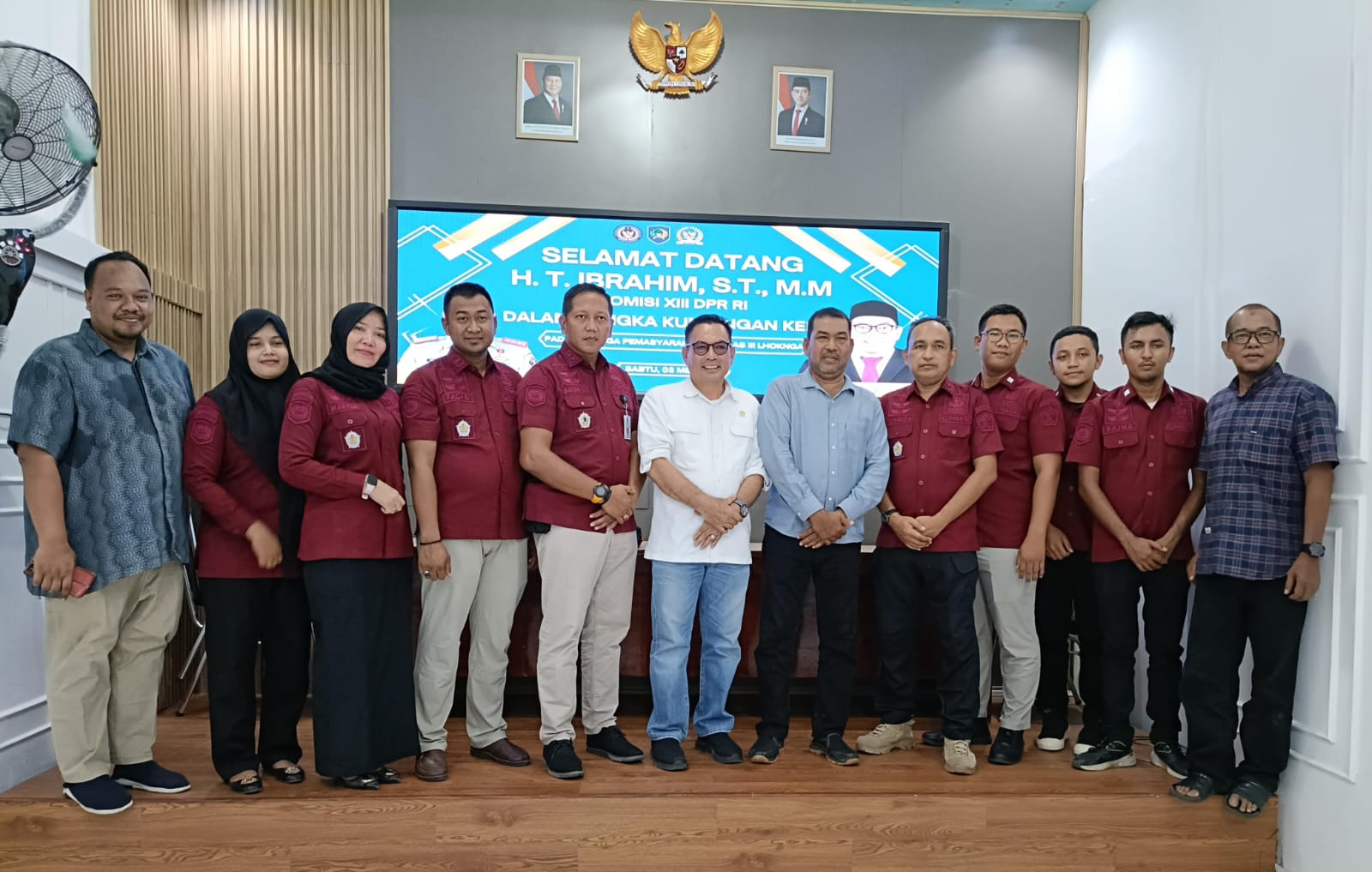 Anggota Komisi XIII DPR RI HT Ibrahim ST MM mengunjungi Lapas Kelas III Lhoknga, Aceh Besar, Sabtu (3/5/2025). (Foto: For Infoaceh.net)