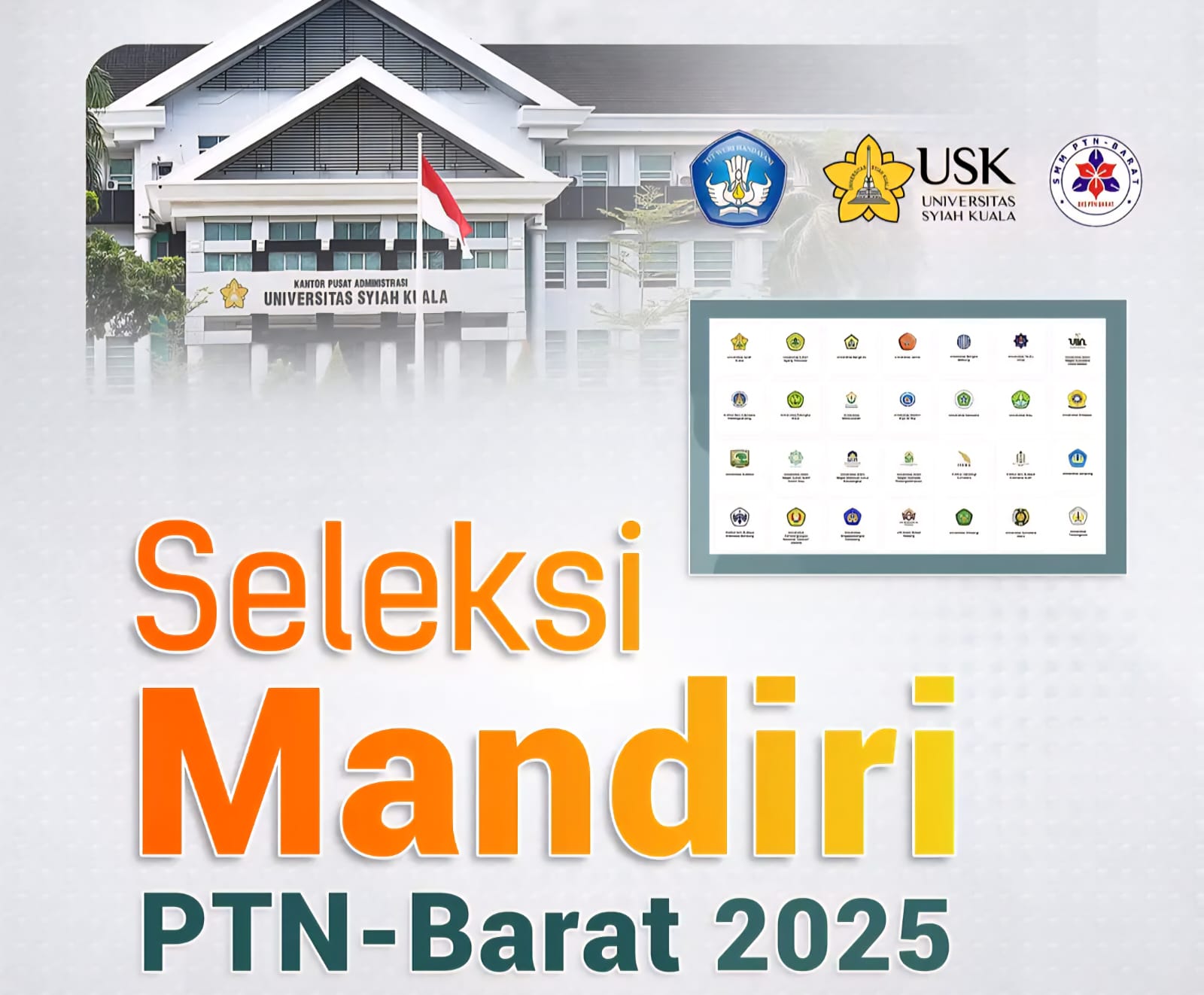 Jalur mandiri atau SMMPTN-Barat menjadi kans terakhir masuk Universitas Syiah Kuala