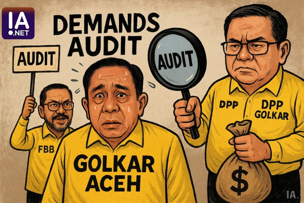 Koordinator Forum Beringin Bersama Teuku Alfian yang juga Wakil Ketua Bidang Hukum DPD I Partai Golkar Aceh