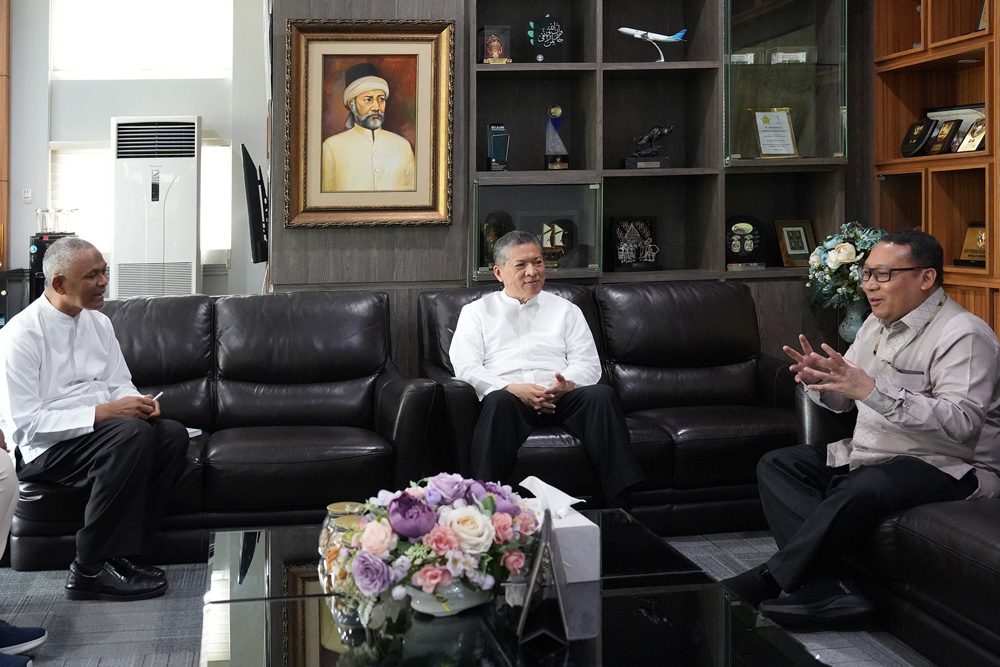 Pertemuan antara Rektor USK, Prof Dr Ir Marwan dan Kepala Perwakilan BI Aceh, Agus Chusaini, yang berlangsung di ruang rektor USK pada Jum'at (16/5)