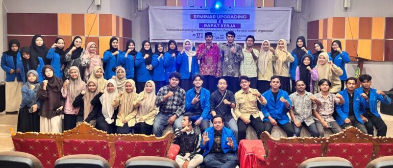 HMP SKI UIN Ar-Raniry menggelar Seminar Upgrading dan Raker 2025, Sabtu, di aula Fakultas Adab dan Humaniora