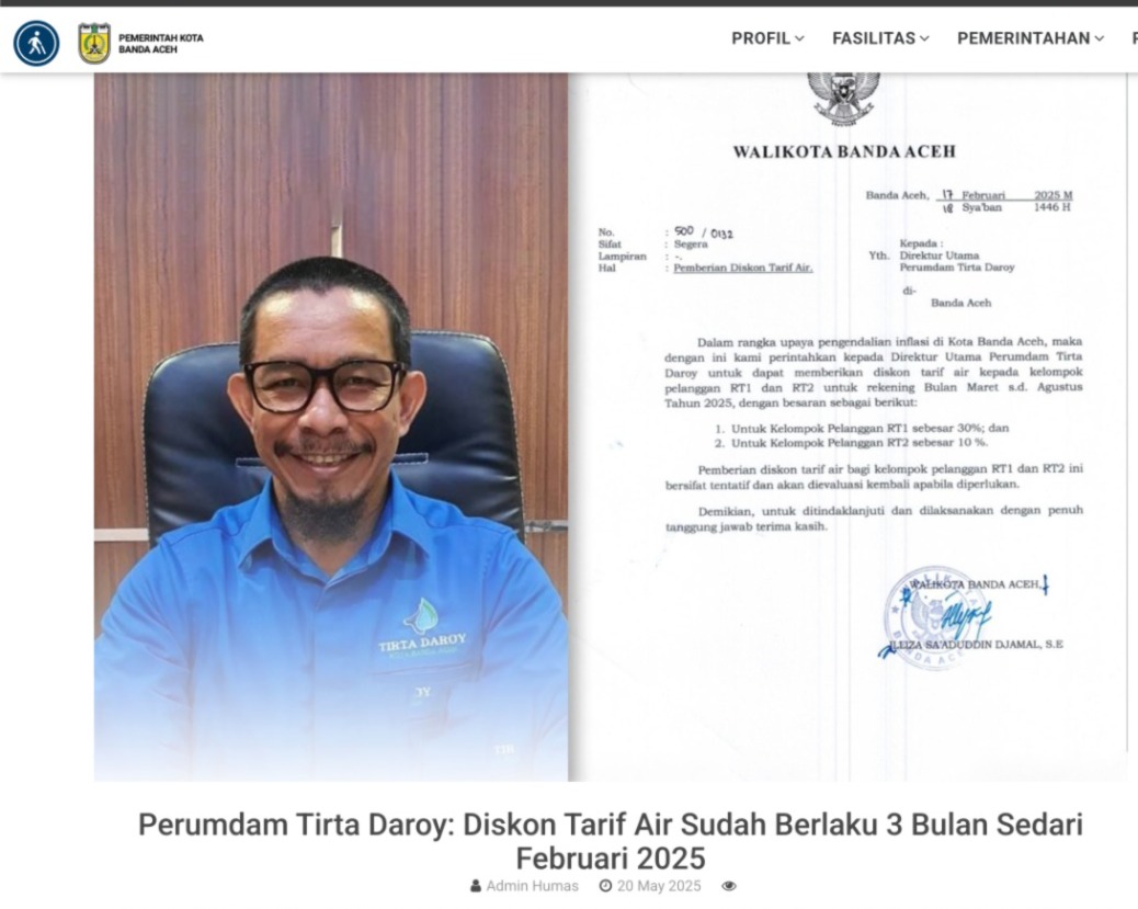 Diskon Tarif Air “Mendadak” Sudah Berlaku 3 Bulan, Tapi Kok Baru Diumumkan?