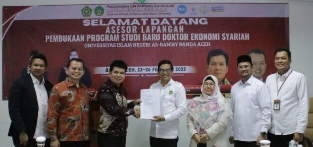UIN Ar-Raniry Banda Aceh resmi membuka Prodi Ekonomi Syariah jenjang doktoral, menyusul terbitnya Keputusan Menteri Agama RI Nomor 465 Tahun 2025 tentang izin penyelenggaraan prodi tersebut.