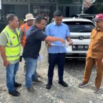 Anggota Dewan Perwakilan Rakyat Aceh (DPRA) dari Fraksi PKB, Munawar Ar Ngohwan, usai melakukan peninjauan ke lokasi bersama tim teknis dari Dinas PUPR Aceh, Rabu (24/6/2025)