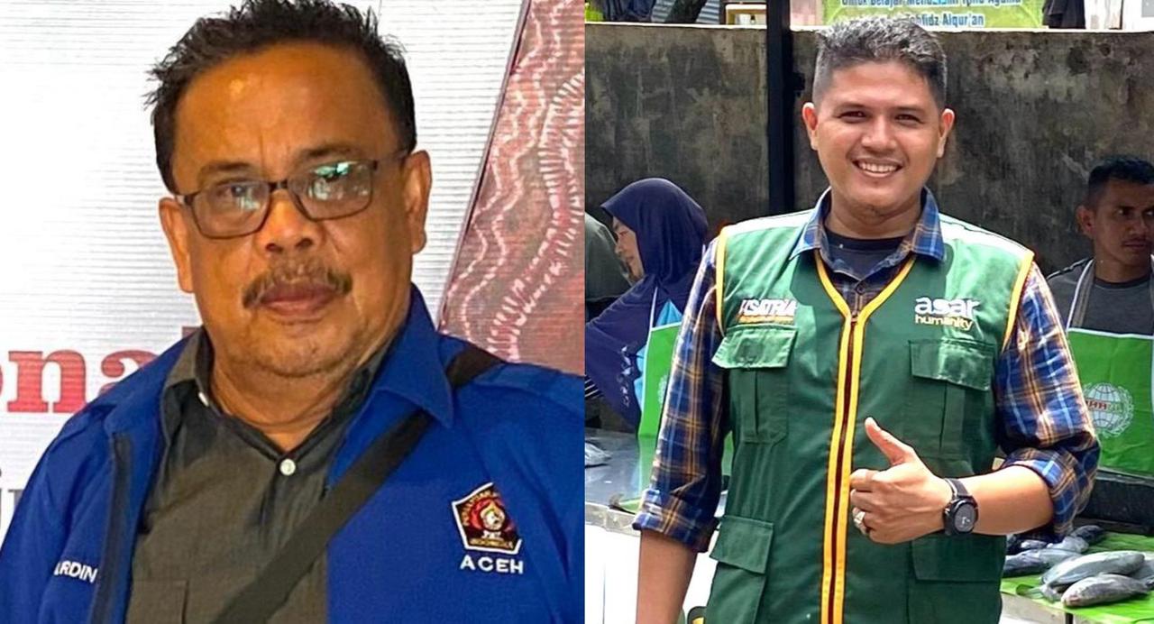 Ketua PWI Aceh, Nasir Nurdin dan Ketua Asar Humanity Aceh, Munandar. (Dok. PWI Aceh)