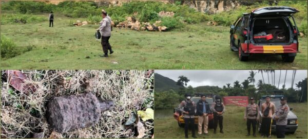 Pemusnahan granat peninggalan perang Dunia II buatan Jepang di lokasi bekas galian C, Kecamatan Peukan Bada, Aceh Besar, Senin (9/6/2025). (Foto: For Infoaceh.net)