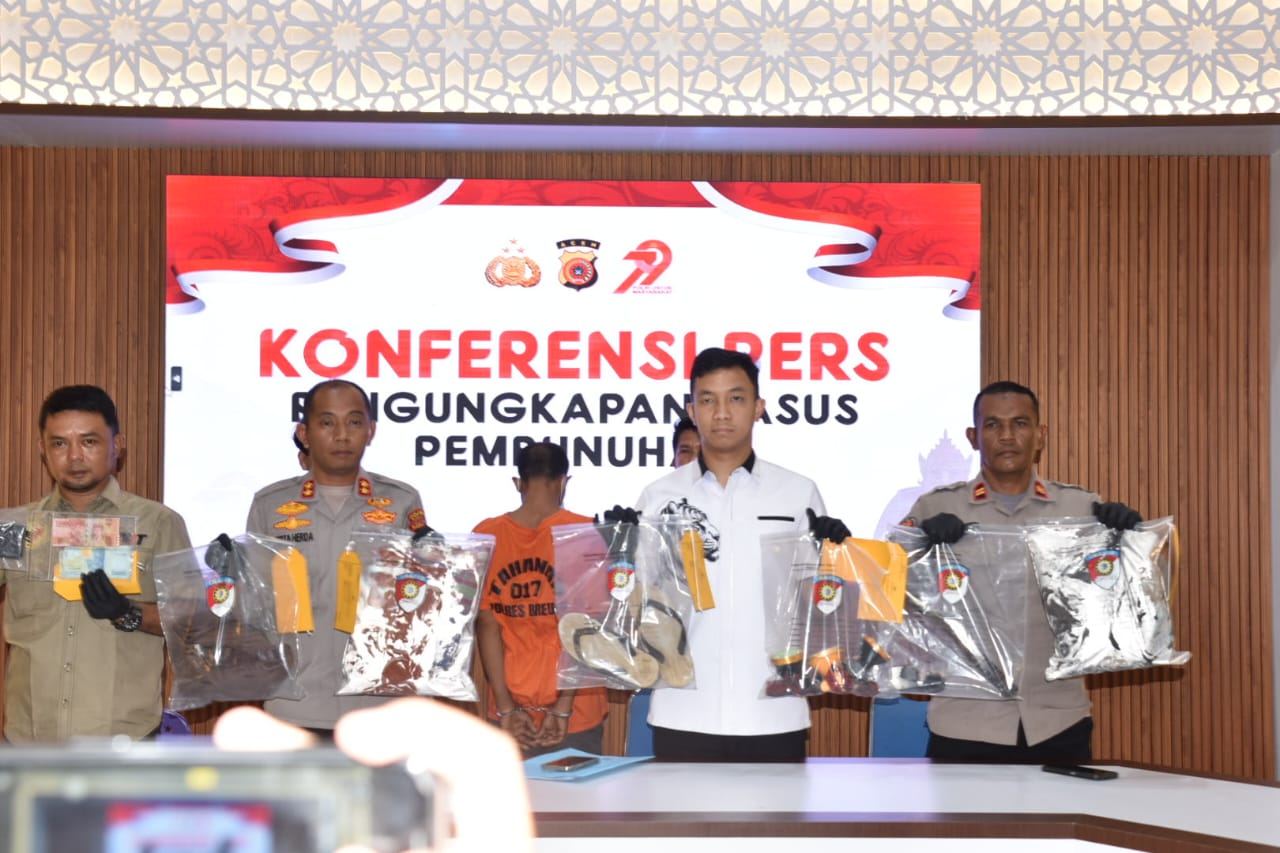 Polres Bireuen berhasil mengungkap kasus pembunuhan eks Kombatan GAM Batee Iliek yang terjadi di Desa Darussalam, Kecamatan Peusangan Selatan, Kabupaten Bireuen, pada 4 Juni 2025.