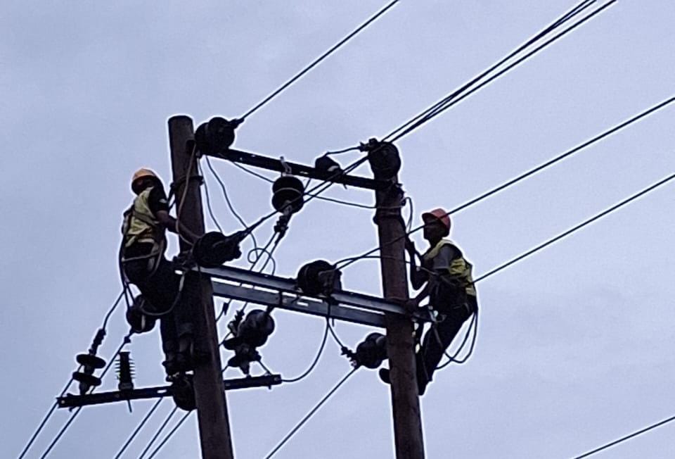 PLN ULP Calang bergerak cepat melakukan penguatan jaringan distribusi guna meningkatkan keandalan sistem kelistrikan di Aceh Jaya. (Foto: Ist)