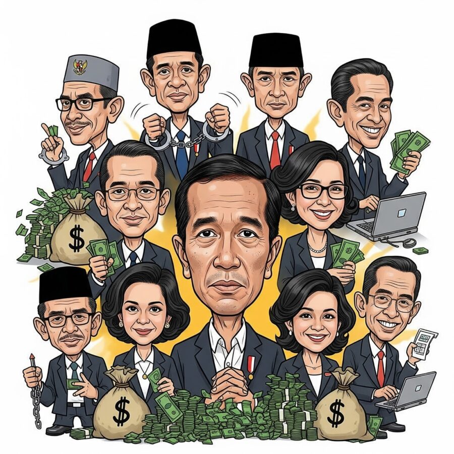 Rekor Hitam Jokowi: 9 Menteri Terseret Korupsi, Nadiem Makarim Jadi Tambahan Terbaru