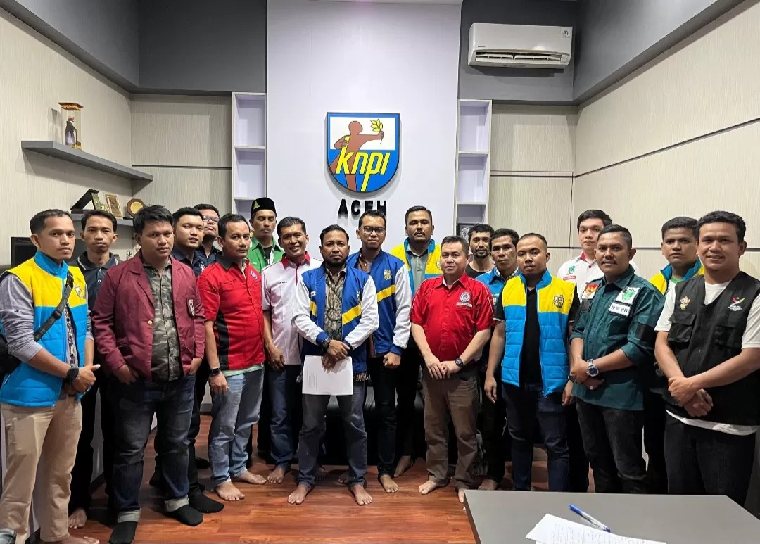 DPD KNPI Aceh bersama puluhan OKP dari seluruh wilayah Aceh menyatakan penolakan tegas terhadap Kemendagri yang menyerahkan 4 pulau di wilayah Aceh kepada Provinsi Sumut. (Foto: Ist)