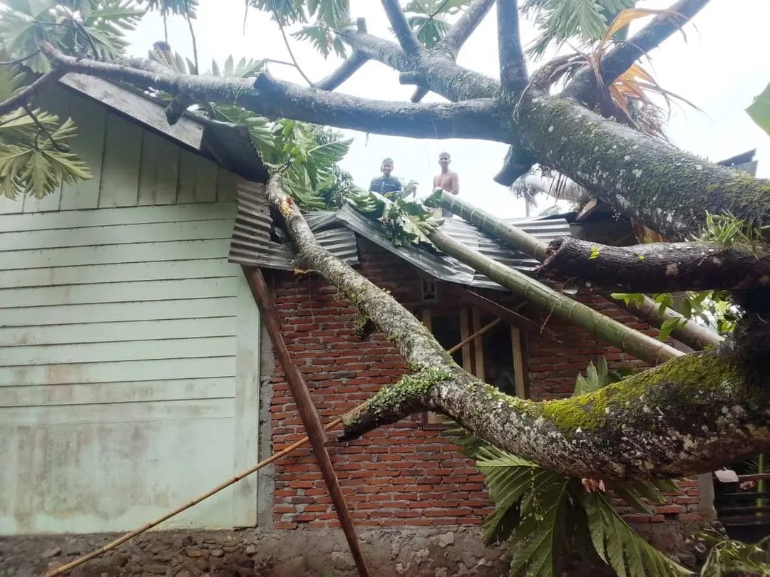 17 Bangunan Rusak Akibat Angin Kencang di Aceh Besar