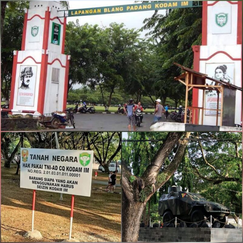 Kodam Iskandar Muda (IM) menegaskan posisinya sebagai pengelola, bukan pemilik tanah Blang Padang, Banda Aceh. (Foto: Ist)