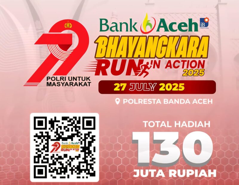 Polda Aceh bekerja sama dengan Bank Aceh akan menggelar Bhayangkara Run 2025.