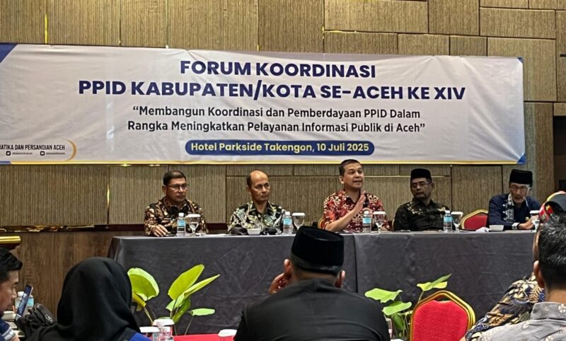 Forum Koordinasi Pejabat Pengelola Informasi dan Dokumentasi (PPID) Kabupaten/Kota se-Aceh ke-XIV yang digelar di Aceh Tengah, Kamis (10/7). (Foto: Ist)