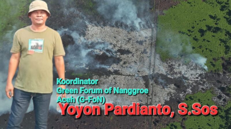 Koordinator Green Forum of Aceh (G-FoN Aceh) Yoyon Pardianto