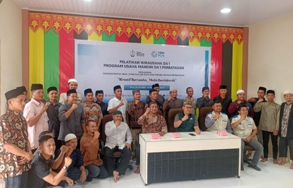 Yayasan Baitul Mal (YBM) PLN Unit Induk Distribusi (UID) Aceh menggelar pelatihan wirausaha bagi para dai yang bertugas di sejumlah wilayah perbatasan Aceh–Sumatera Utara.