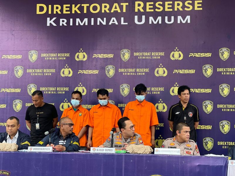 Kepolisian berhasil mengungkap dan menangkap pelaku pembunuhan terhadap seorang notaris perempuan, Sidang Alatas. Foto: Ist