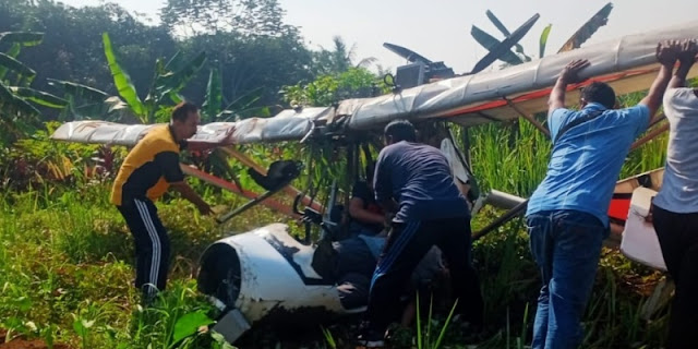 Marsma TNI AU Tewas dalam Kecelakaan Pesawat Gantole di Ciampea Bogor