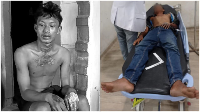 Kantor Polsek Medan Tembung, tempat ditahannya dua tersangka kasus dugaan main hakim sendiri yang membakar seorang remaja di Deli Serdang, Sumatra Utara.