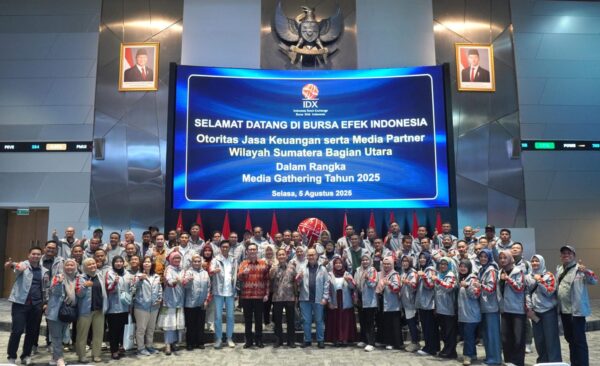 OJK Sumbagut menyelenggarakan kegiatan Media Gathering bertema “Kolaborasi Tanpa Sekat: Jurnalisme Positif untuk Keuangan Inklusif” yang berlangsung pada 4–6 Agustus 2025 di Jakarta. (Foto: Ist)