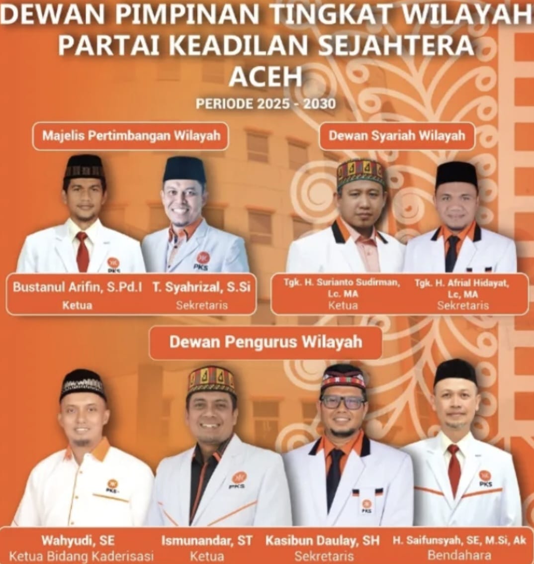 DPW PKS Aceh akan menggelar Muswil VI sekaligus pelantikan pengurus baru periode 2025–2030 pada Ahad, 24 Agustus 2025.