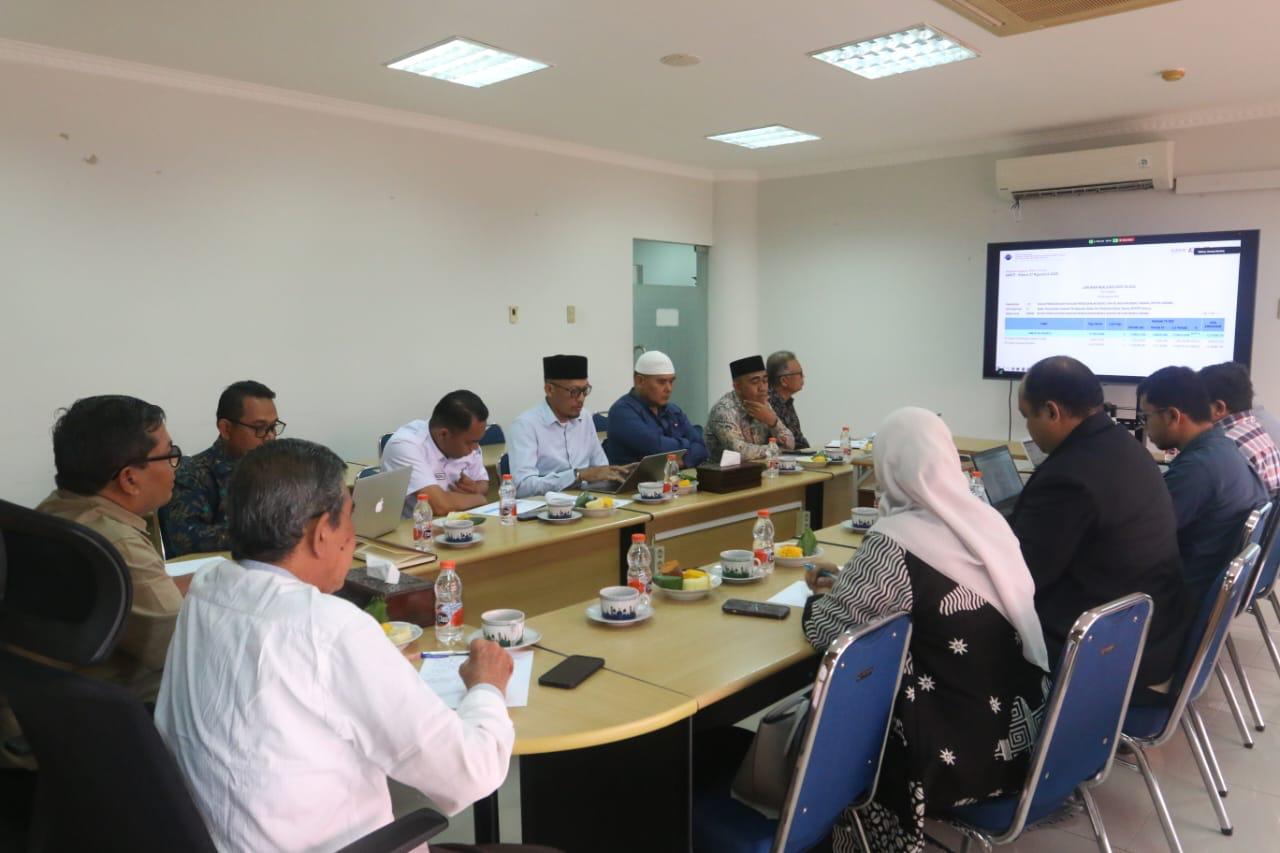Dewan Pengawas BPKS bersama manajemen BPKS menggelar rapat koordinasi bulanan, Kamis (28/8). (Foto: Ist)