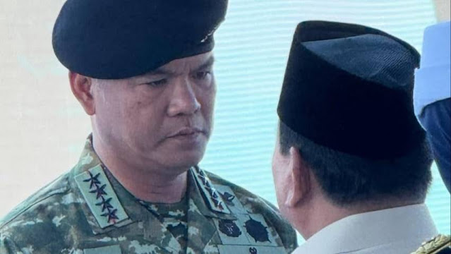 Letjen TNI Tandyo Budi Revita, Wakil Panglima TNI yang baru dilantik Presiden Prabowo Subianto dalam upacara militer, Minggu (10/8/2025).