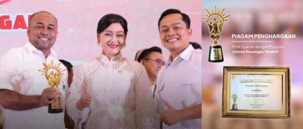 Bank Aceh Syariah berhasil meraih Financial Literacy Award 2025 dari Otoritas Jasa Keuangan (OJK).
