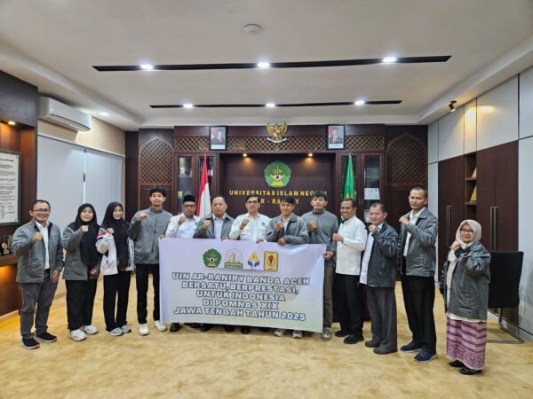 UIN Ar-Raniry mengirim 4 mahasiswa untuk berlaga pada POMNAS XIX tahun 2025. (Foto: Ist)
