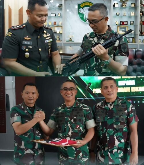 Pangdam IM Mayjen TNI Joko Hadi Susilo kembali menerima penyerahan senjata api sisa konflik dari warga Aceh dalam dua momentum berbeda, di Banda Aceh dan Meulaboh, Aceh Barat. (Foto: Ist)