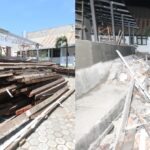 Puluhan kayu eks bongkaran milik RSUD Kota Sabang raib misterius dari lokasi pembangunan gedung NICU. (Foto: Ist)