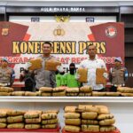 Polres Aceh Timur berhasil menggagalkan upaya penyelundupan 67 kilogram ganja yang masuk ke wilayah hukumnya. (Foto: Ist)