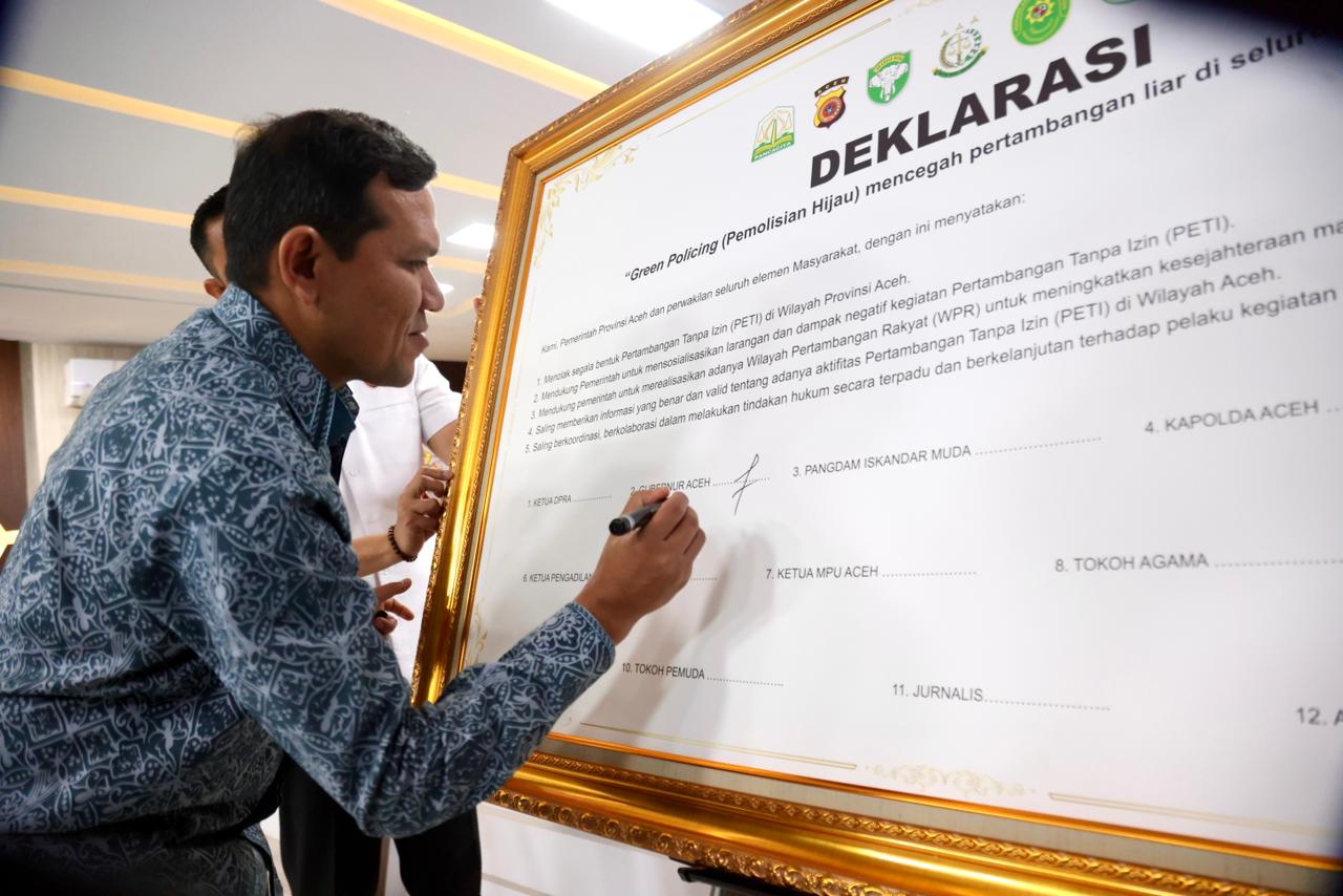 Aceh Deklarasikan Green Policing Lawan Tambang Ilegal