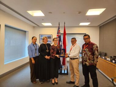 Ketua BRA Jamaluddin melakukan pertemuan dengan staf kedutaan besar Australia, Kamis (2/10).