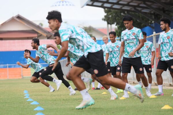 Persiraja Banda Aceh mematangkan persiapan jelang laga melawan Garudayaksa FC dalam lanjutan Pegadaian Championship 2025/2026 di Stadion H. Dimurthala, Banda Aceh, Ahad malam (5/10).