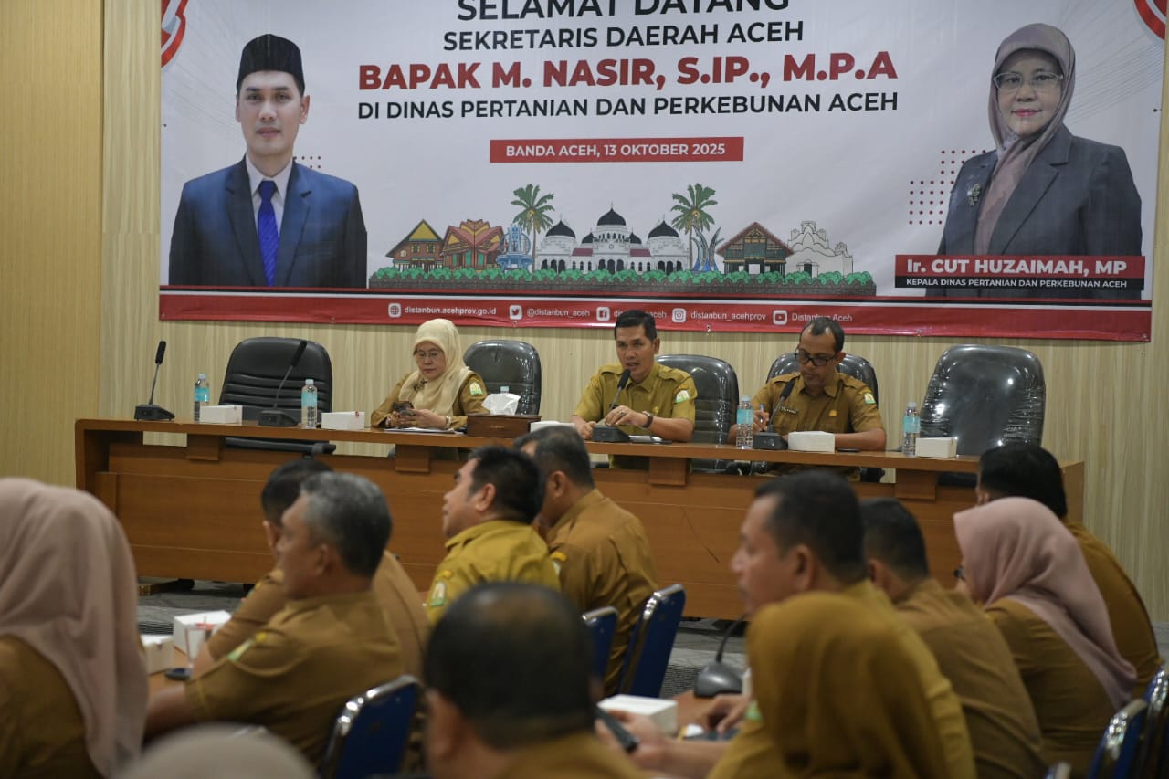 Serapan Anggaran Dinas Pertanian dan Perkebunan Aceh Masih Rendah