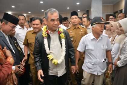 Ketua MPR RI Ahmad Muzani bersama rombongan tiba di Aceh, Selasa (14/10).