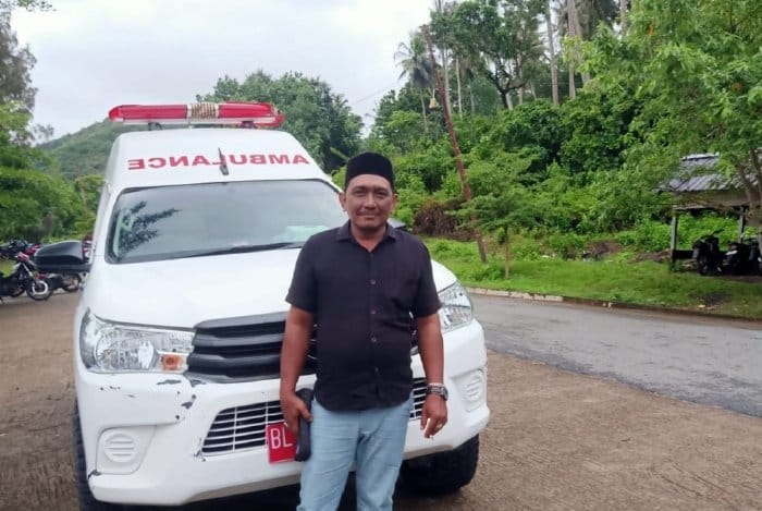 Hasmi, Imum Mukim Pulau Nasi sekaligus warga Gampong Alue Reuyeung, Kecamatan Pulo Aceh. (Foto: Ist)