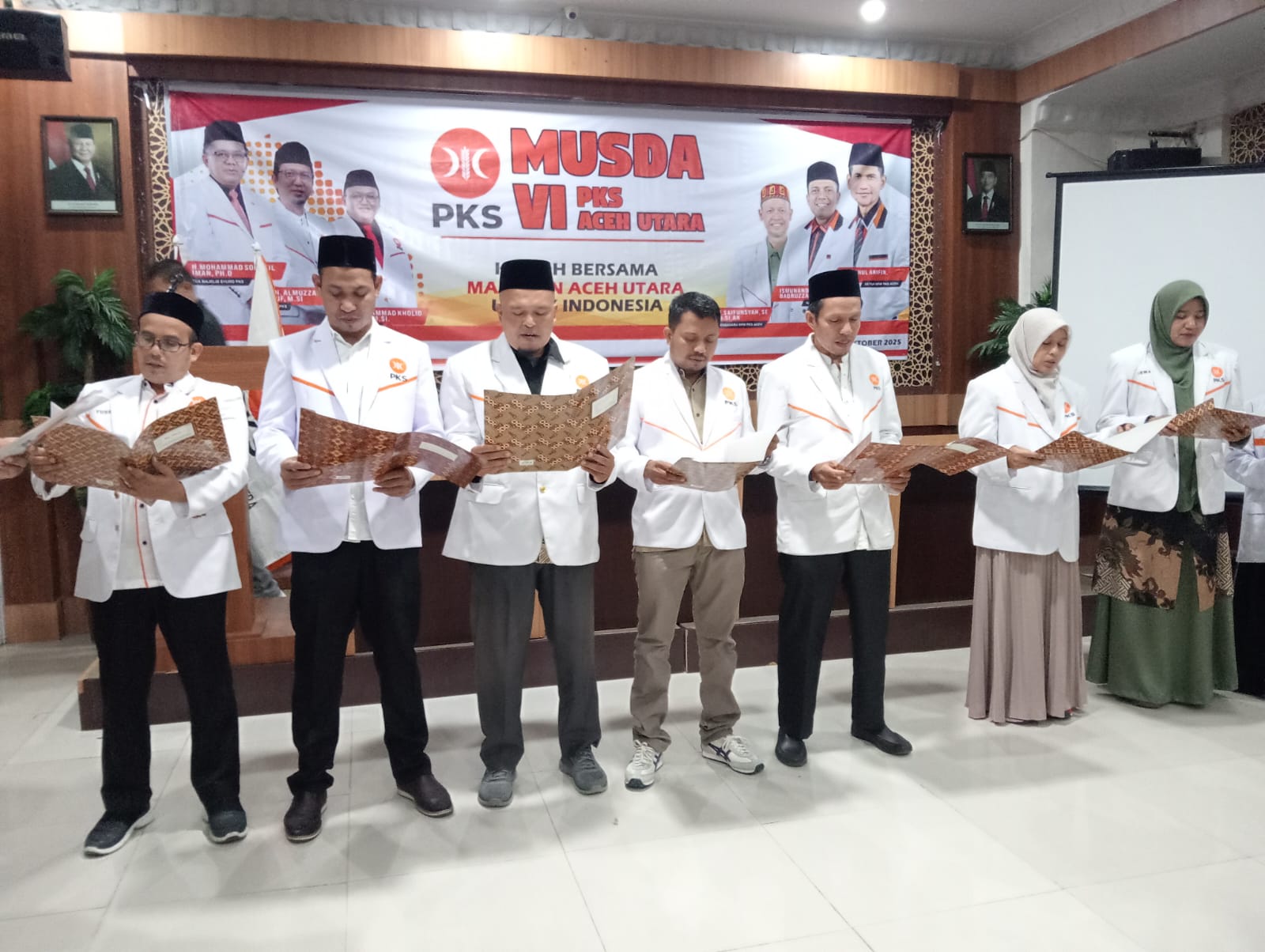 Pengurus PKS Aceh Utara Resmi Dilantik, Denni Safrizal Ketua DPD