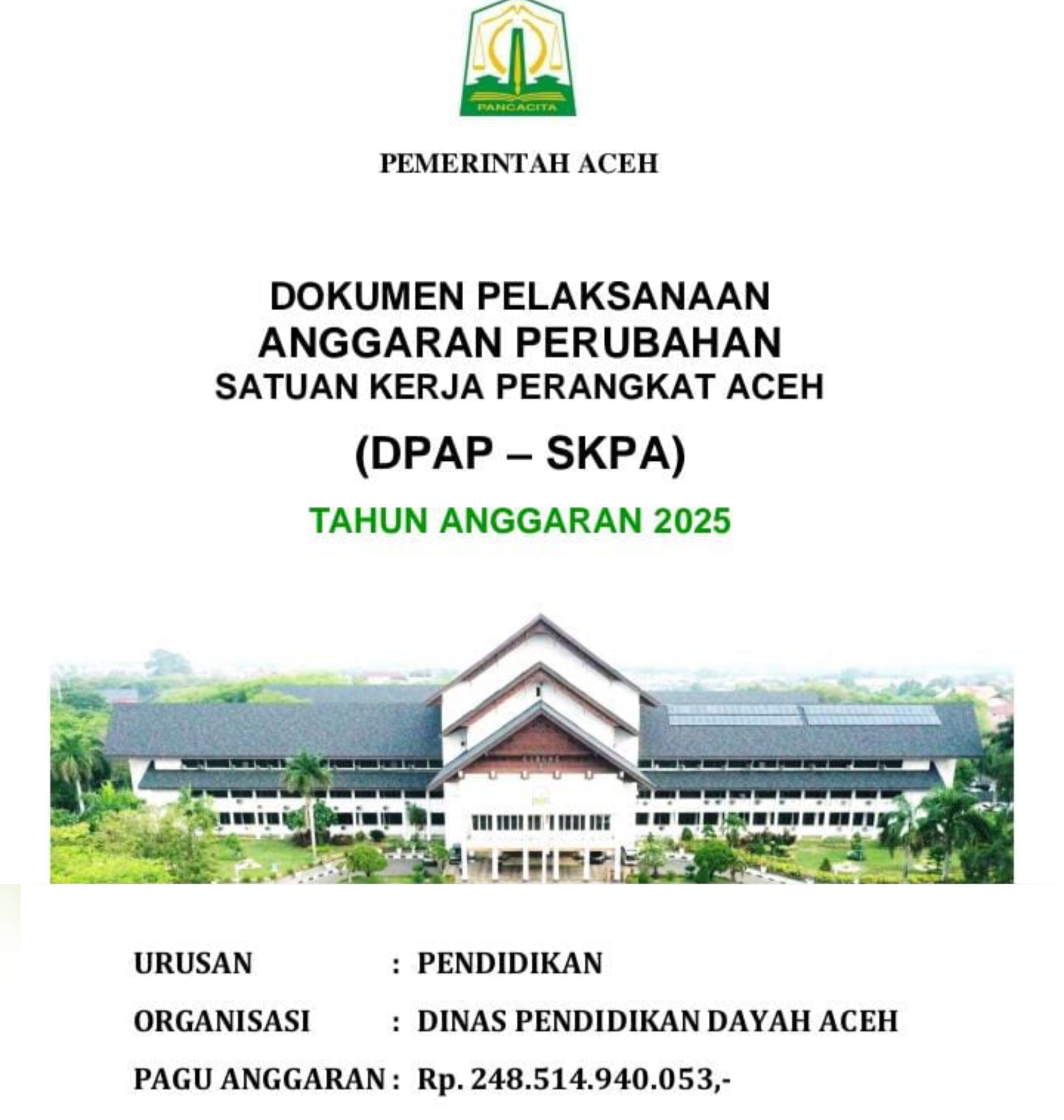 TTI Nilai Gubernur Aceh Mualem Tidak Transparan Kelola APBA 2025