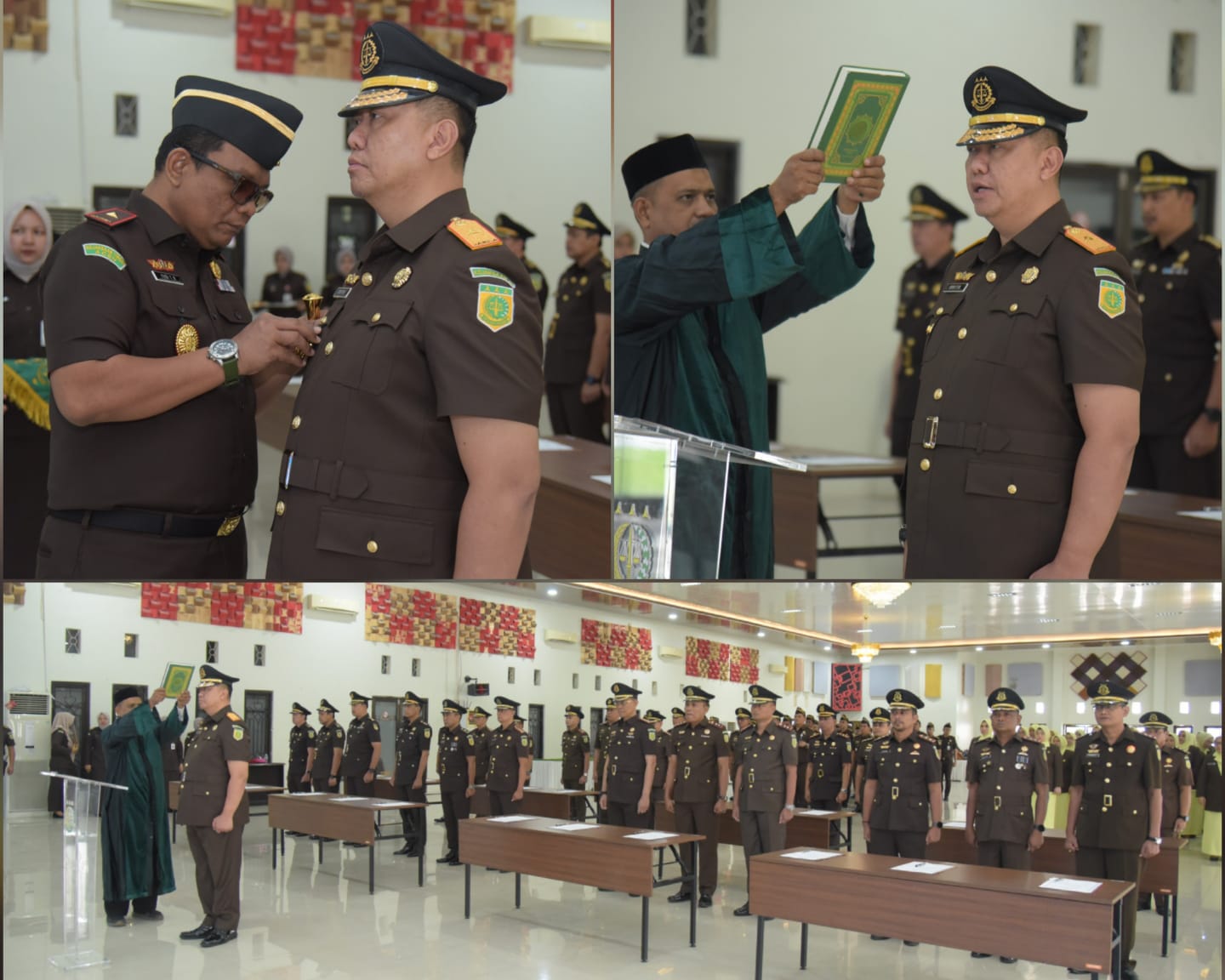 Kajati Aceh Lantik Wakajati, 5 Asisten, 15 Kajari dan 5 Koordinator