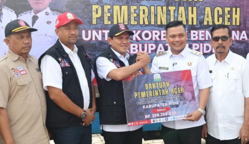 Pemerintah Aceh menyalurkan bantuan logistik bencana untuk Kabupaten Pidie sebagai langkah percepatan penanganan darurat. (Foto: Ist)