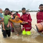 Polda Aceh mengerahkan personel untuk membantu dan mengevakuasi warga korban banjir, serta memastikan situasi kamtibmas tetap kondusif. (Foto: Ist)