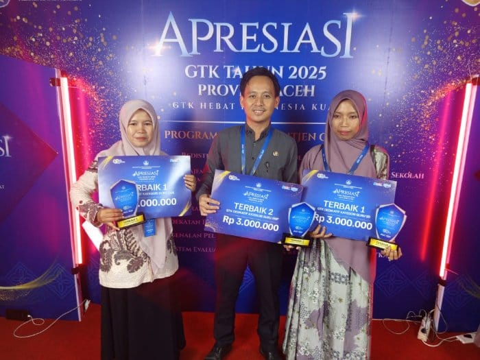 Dua guru asal Aceh Timur yakni Suci Angraeni SPd dan Ismiati SPd akan mewakili Provinsi Aceh pada ajang Jambore Nasional GTK 2025. (Foto: Ist)