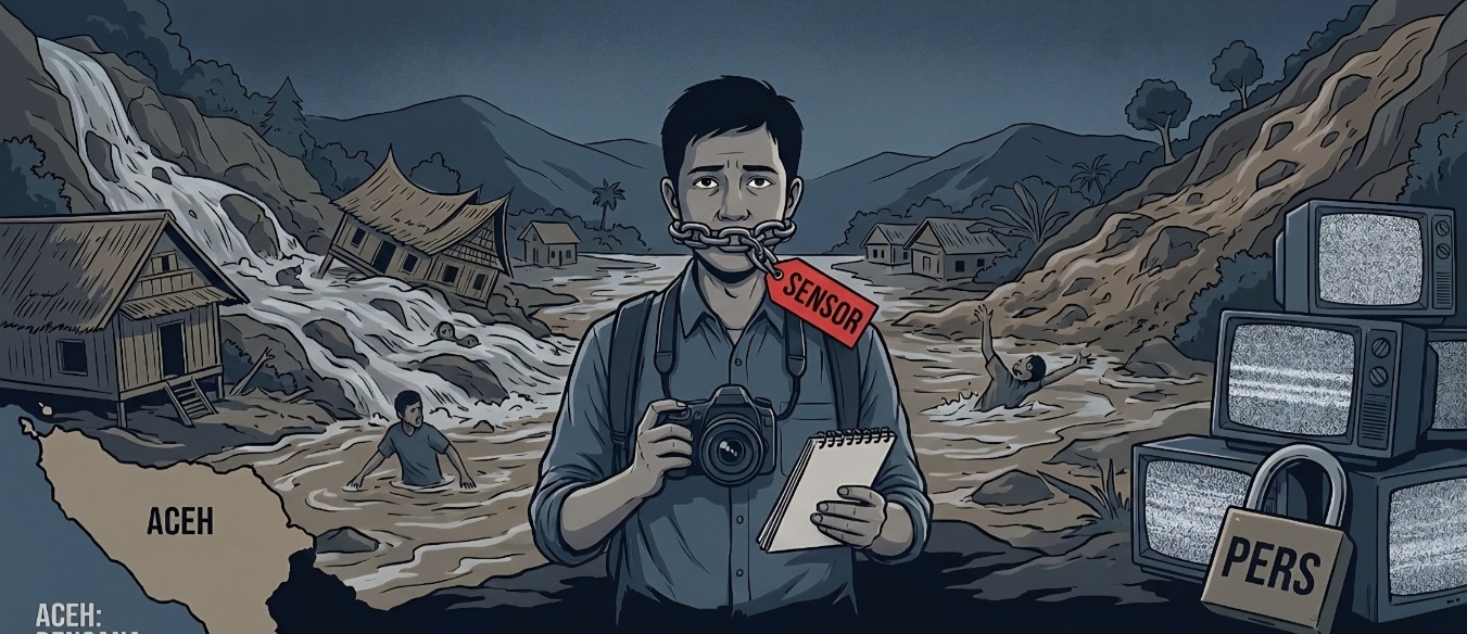 Komite Keselamatan Jurnalis (KKJ) mengungkapkan adanya pembatasan pemberitaan bencana di Aceh-Sumatera yang terjadi secara masif dan sistematis. (Foto: Ist)