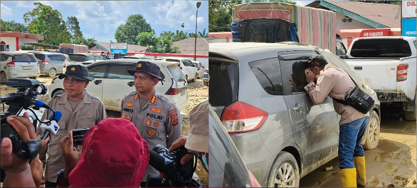 Cek Kendaraan Terdampak Banjir, Polres Aceh Tamiang Bantah Isu Mayat dalam Mobil