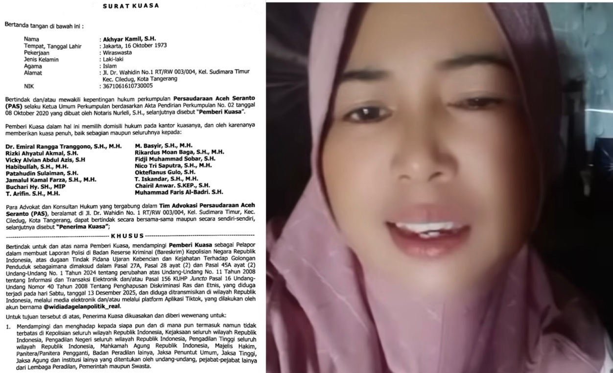 Akun TikTok Hina Aceh Saat Bencana Dilaporkan ke Mabes Polri