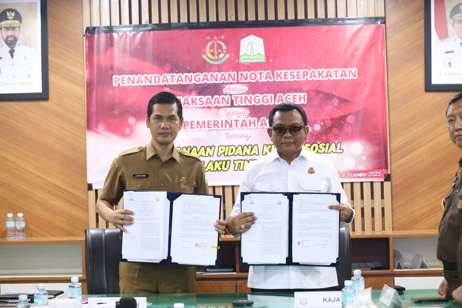 Pemerintah Aceh dan Kejati Aceh Teken Nota Kesepakatan Pidana Kerja Sosial