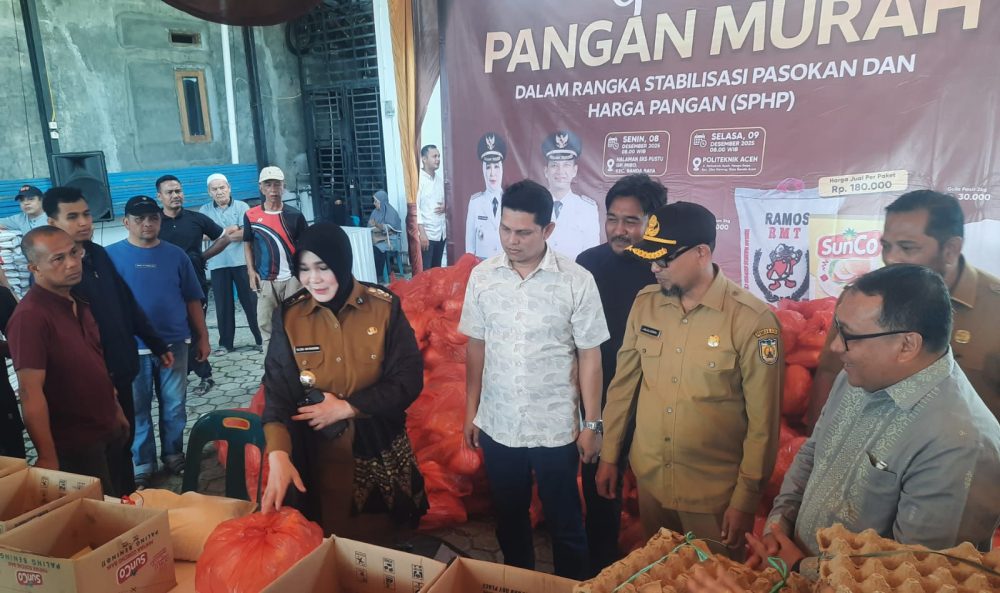 Pemko Banda Aceh Gelar Pangan Murah Tekan Harga Saat Bencana, Telur Satu Papan Rp56 Ribu